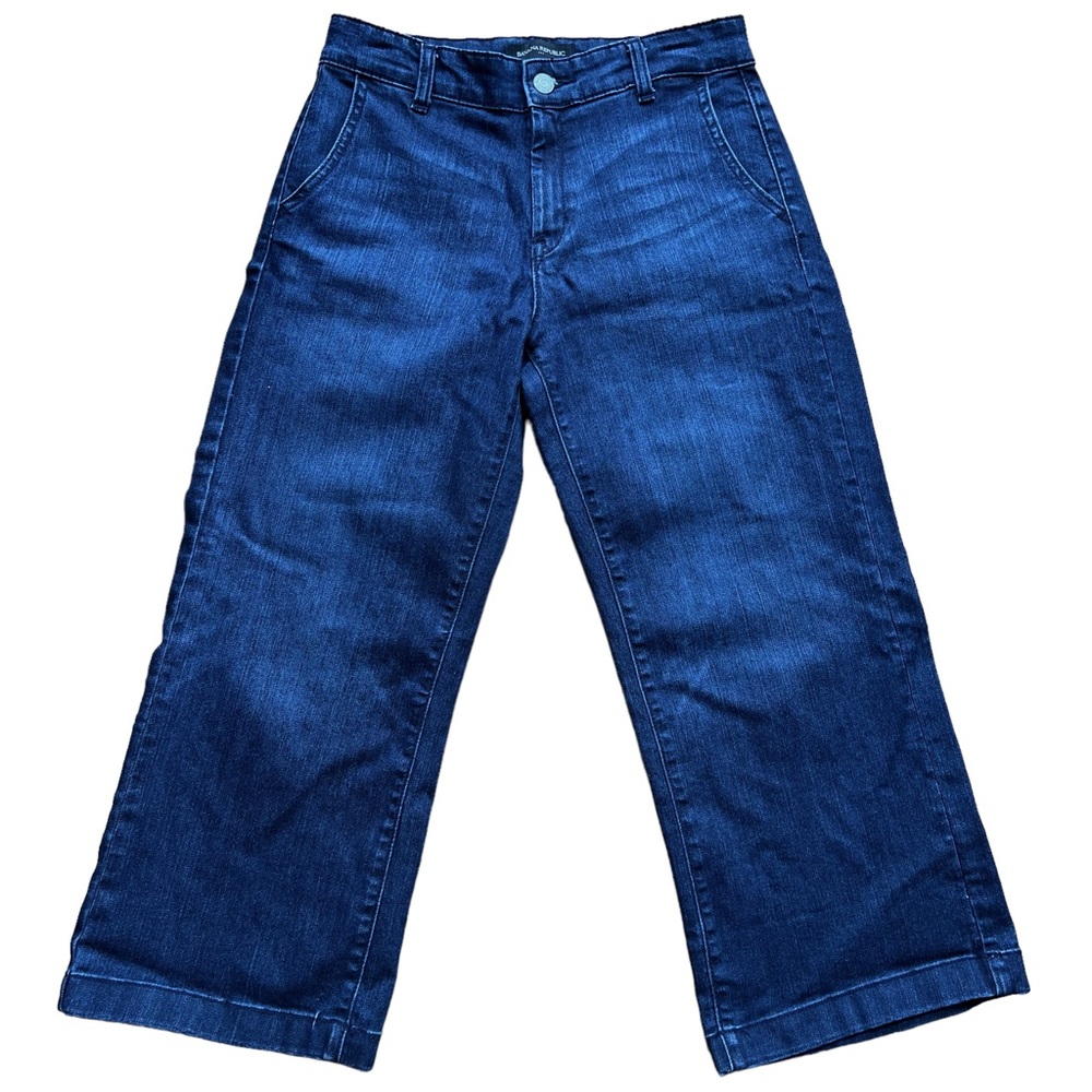 Banana Republic Jeans Womens Size 25/0 High-rise Wide Leg Crop